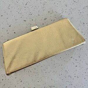 Vintage PB USA Gold Clutch 11”x4”x1.5”